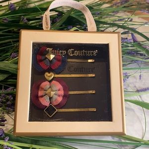 NWT Juicy Couture Bobby Pins-Bow